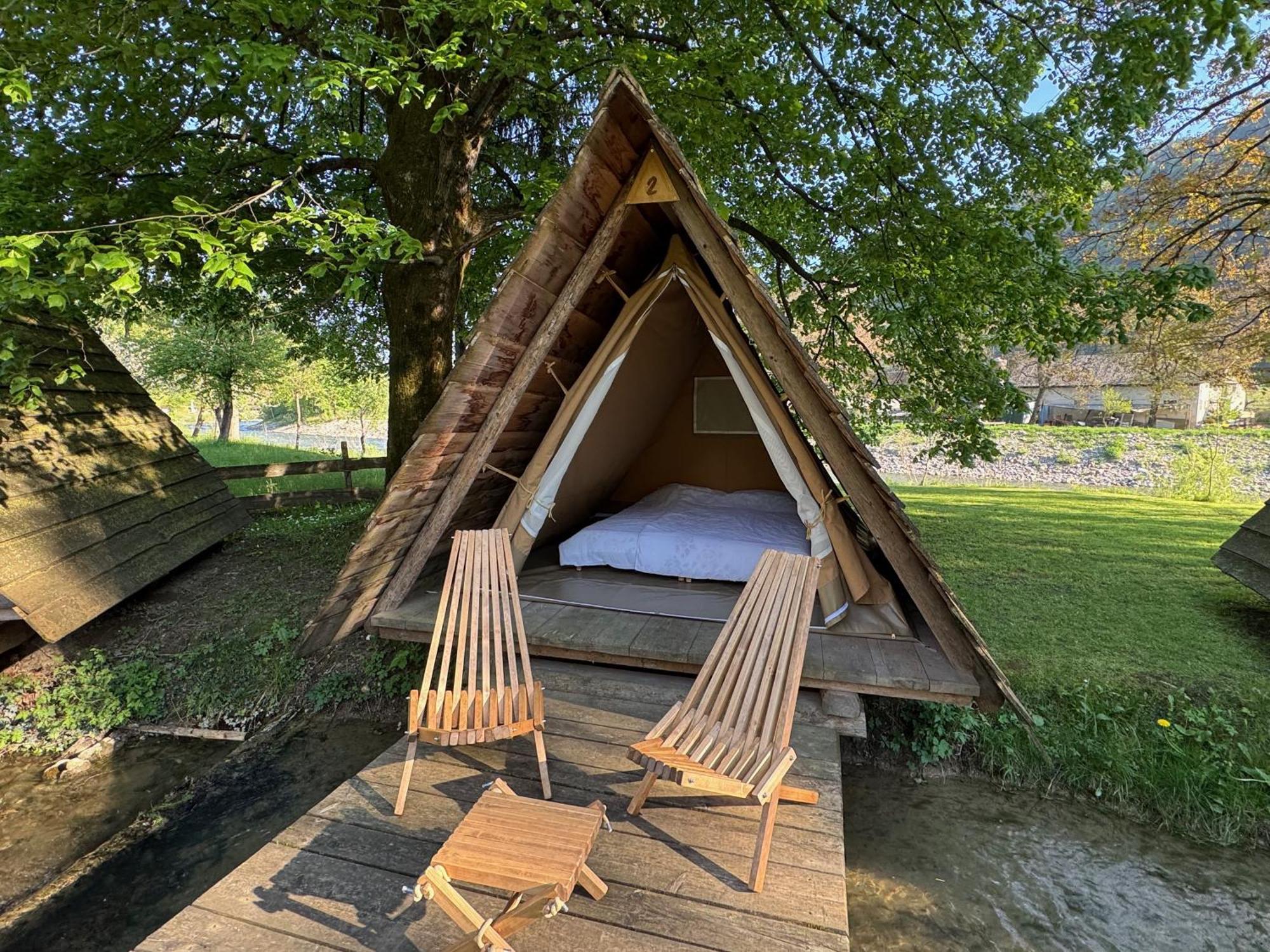 Hotel Kamp Na Otoku - Ljubno Ob Savinji Esterno foto